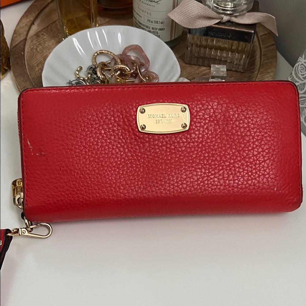 Michael Kors Cherry Red Wallet